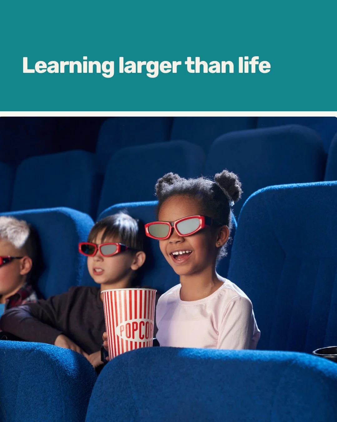 Some stories need a bigger screen. 🎬An ocean adventure. A journey into space. A closer look at the natural world. 
At @imax.melbourne , giant-screen documentaries give students a new way to explore what they&rsquo;re learning, with the whole class s