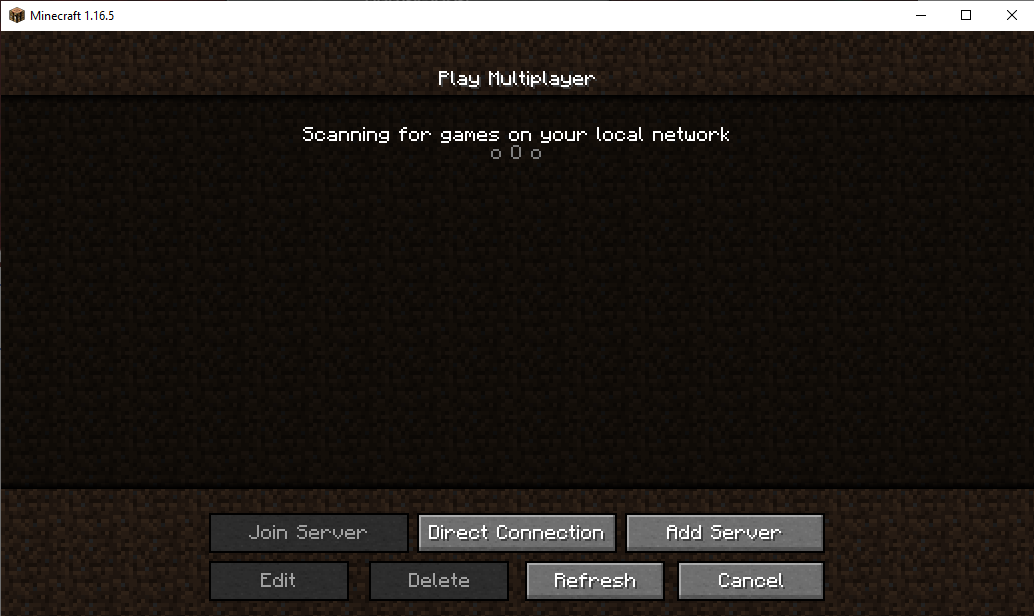 The First Server i joined in Minecraft