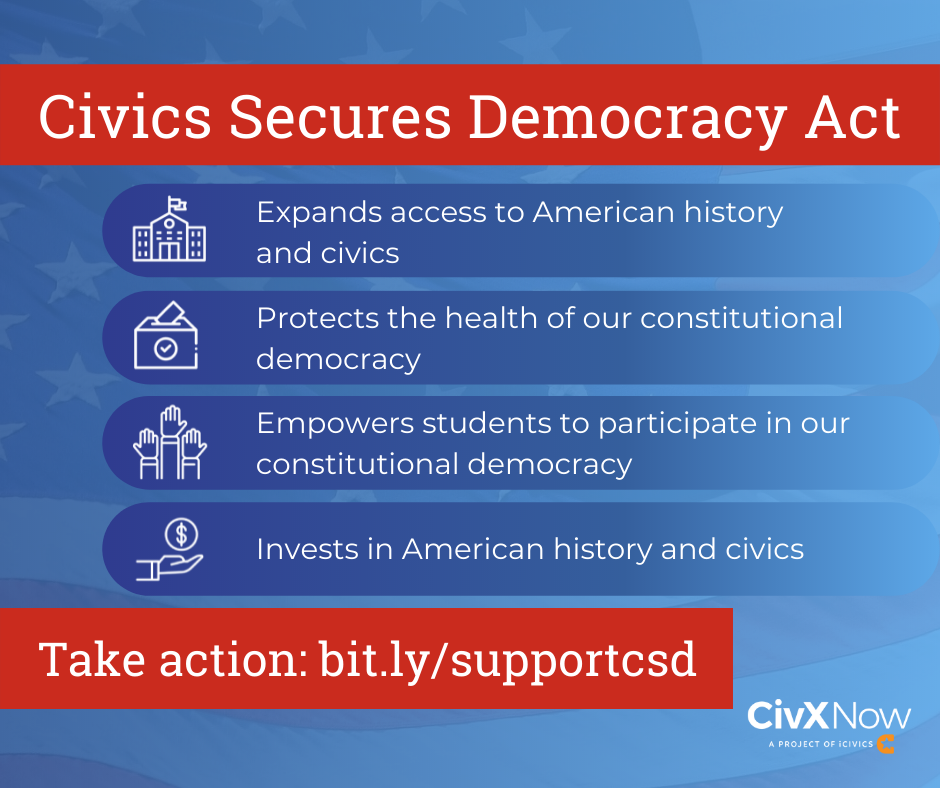 Civics Secures Democracy Act Reintroduced in Congress