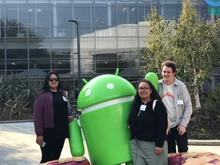 Rawe Creative Kaimahi at Google in San Francisco. Heleni Misiloi, Kiri Rapana and Kyran Jones
