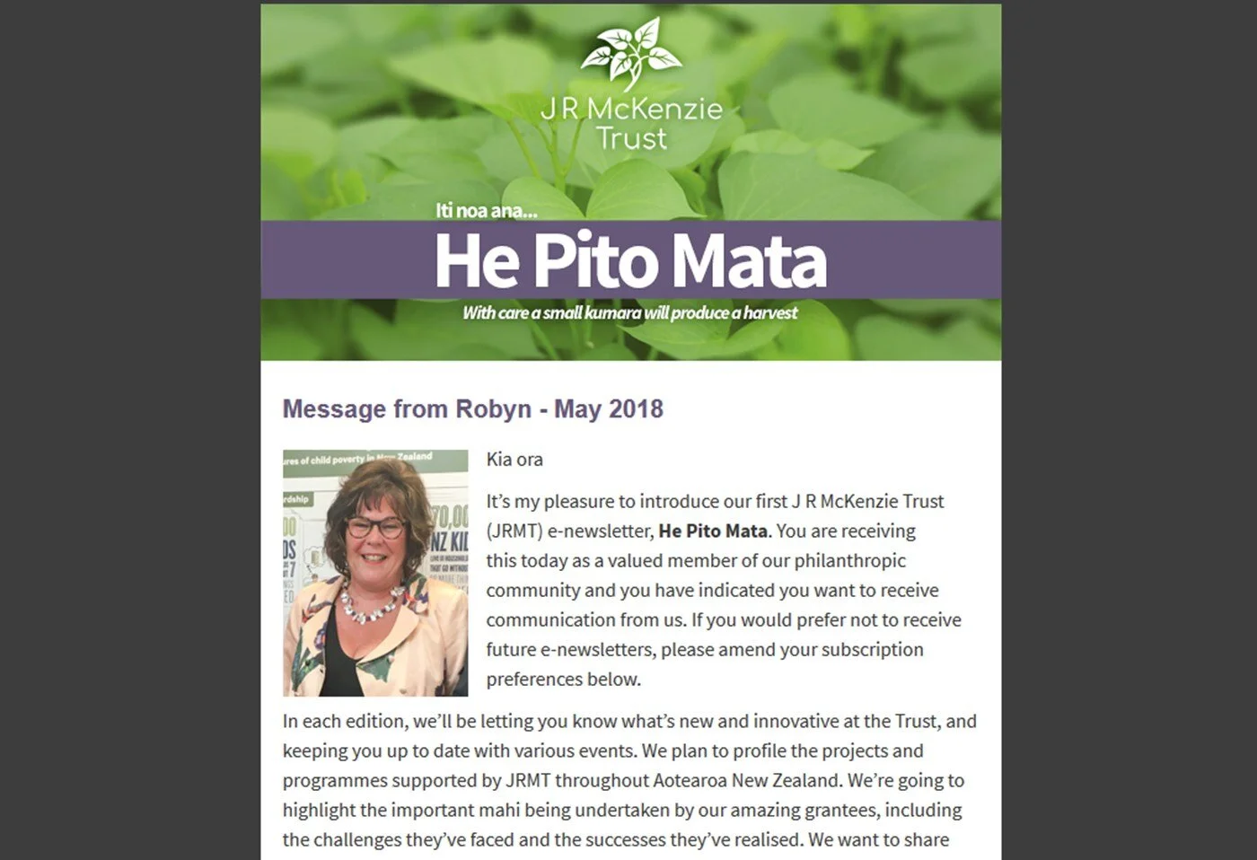 He Pito Mata – May 2018