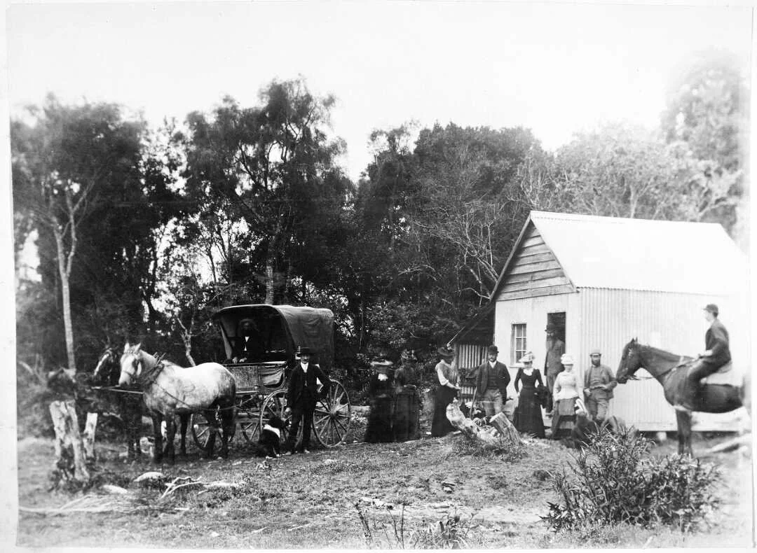 Women vote at their first election, Tahakopa. 1893.