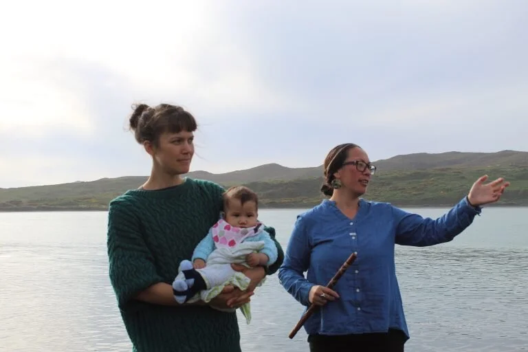 Left to right:&nbsp;   Madelin Watson, Kahurangi Kingi and Rawinia Kingi of Poutama Rites of Passage
