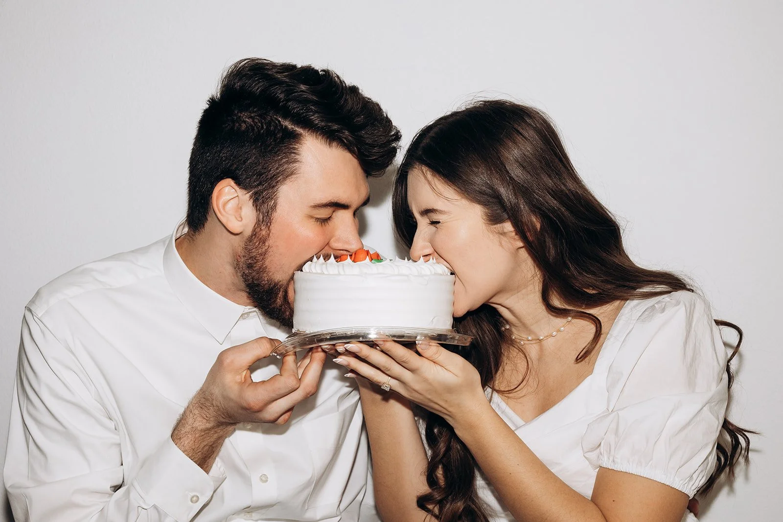 Engagement Session In White Space Studio