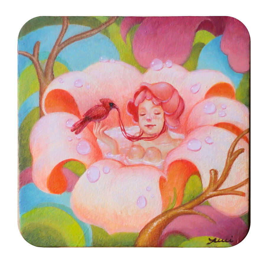 Acrylic on Coaster (2019)