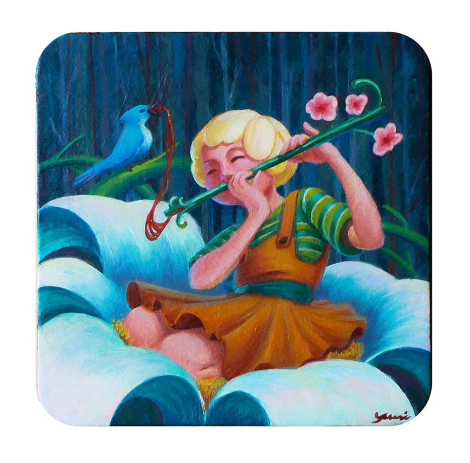 Acrylic on Coaster (2019)