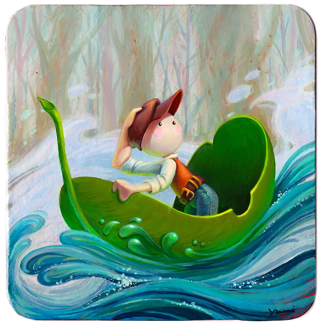 Acrylic on Coaster (2018)