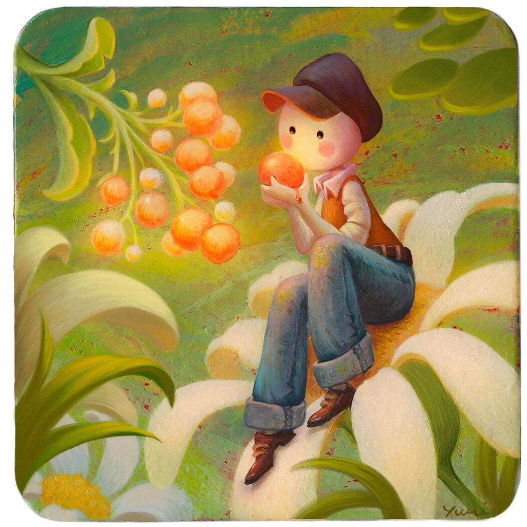 Acrylic on Coaster (2018)