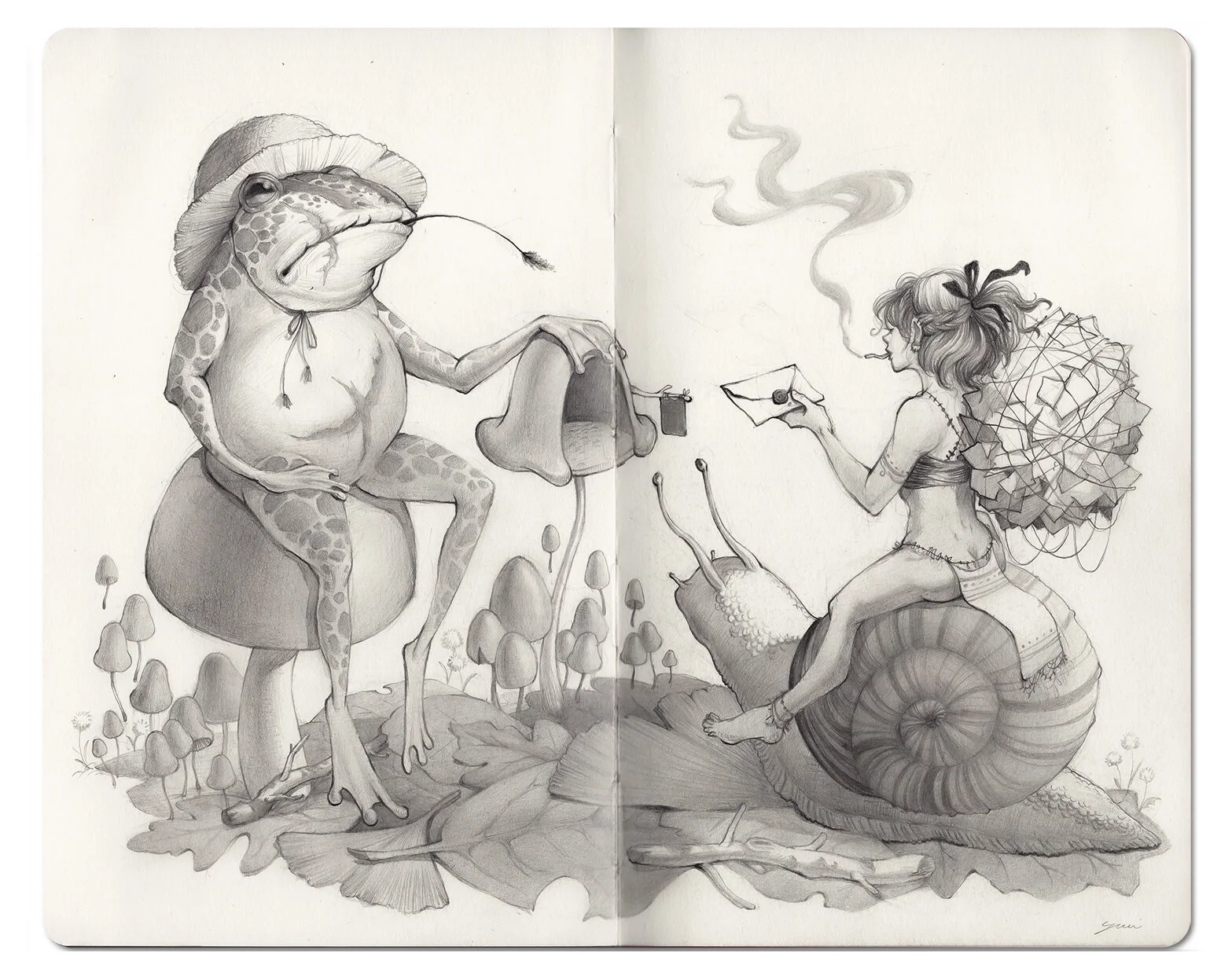 Graphite on Moleskine (2020)