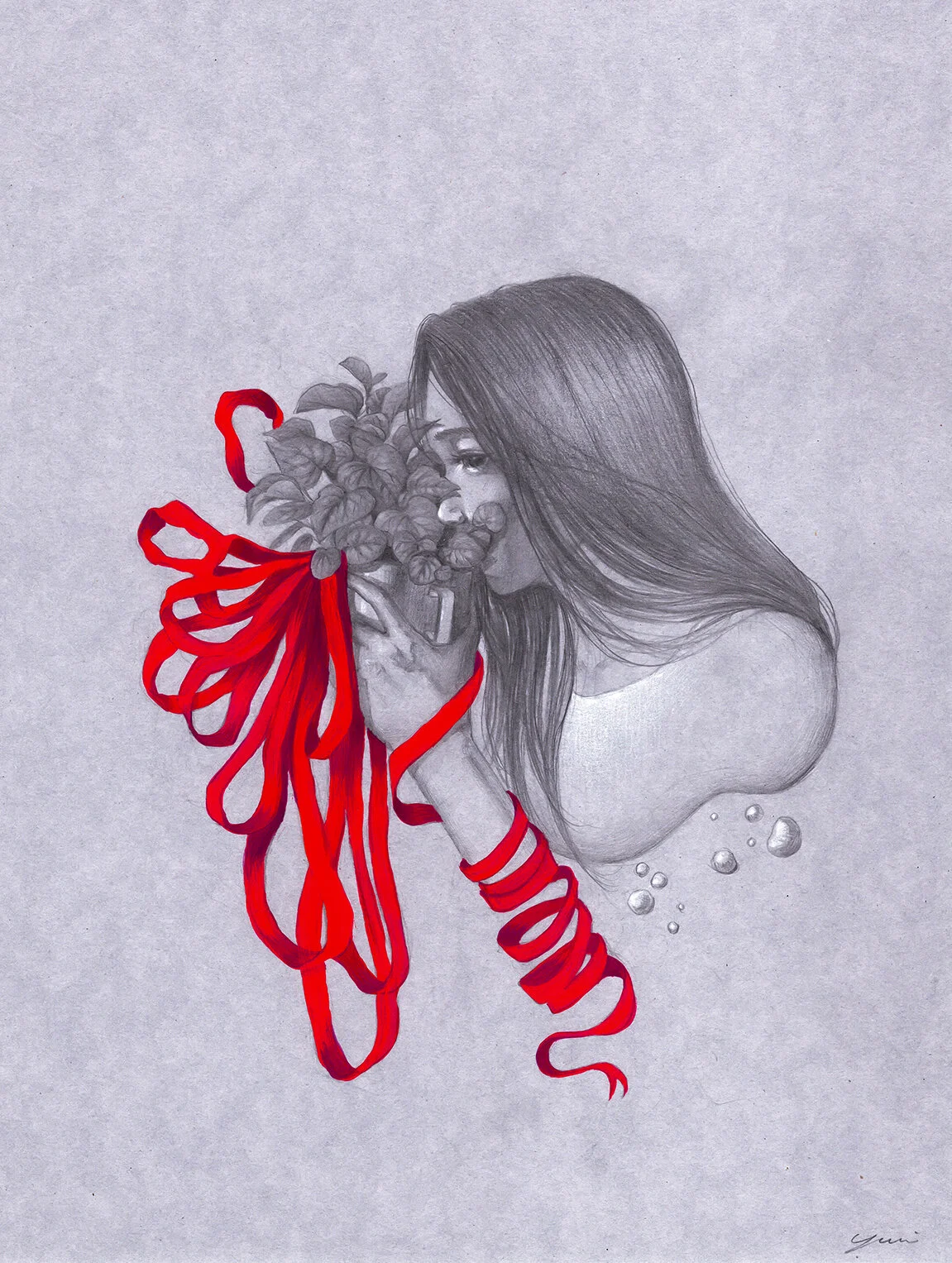 Graphite & Gouache on Toned Paper (2020)