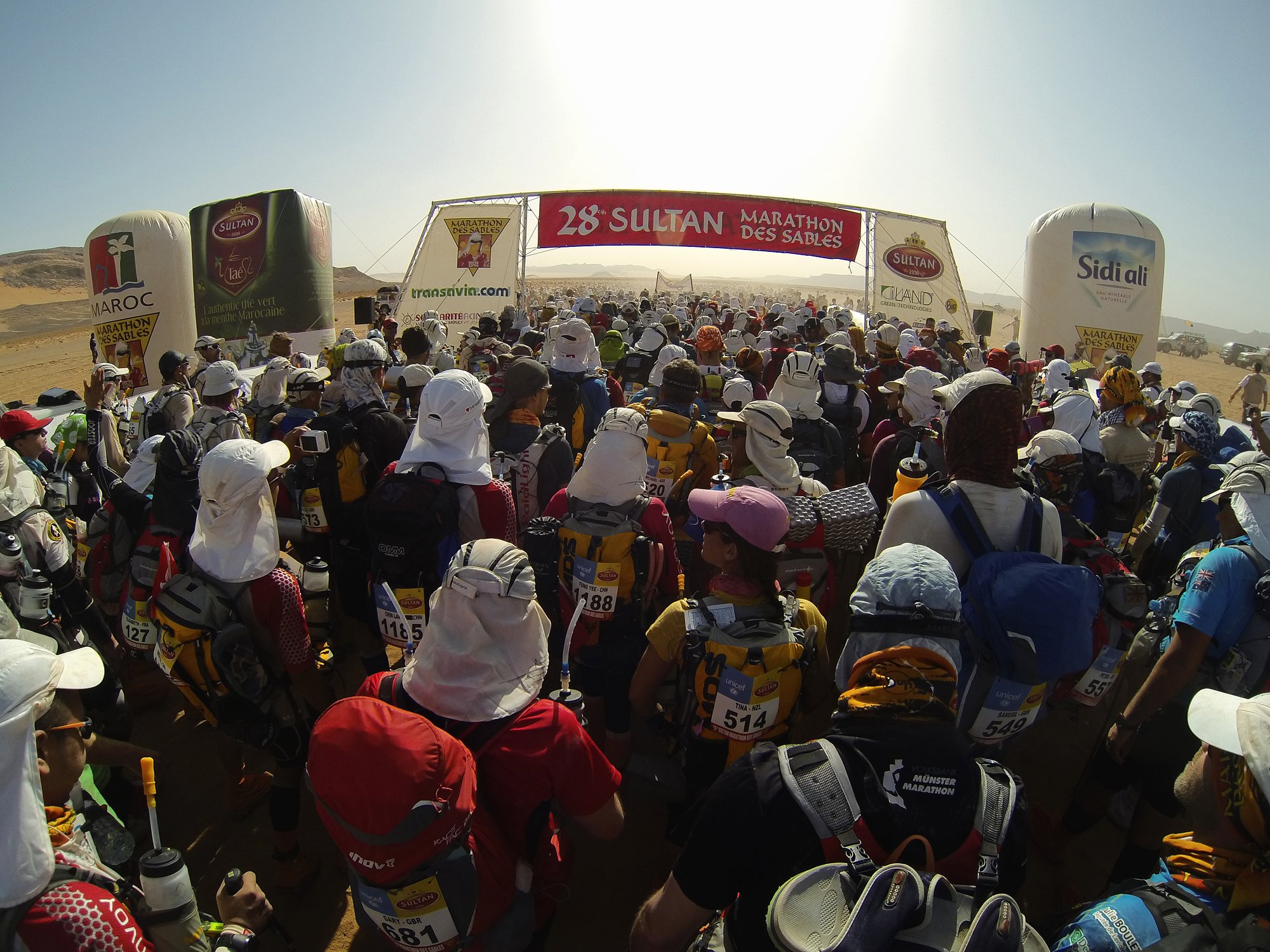 All participants gathered each morning prior to the mass start of each stage to the tune of ACDC's Highway To Hell blaring out from huge speakers. That song still gives me goosebumps.