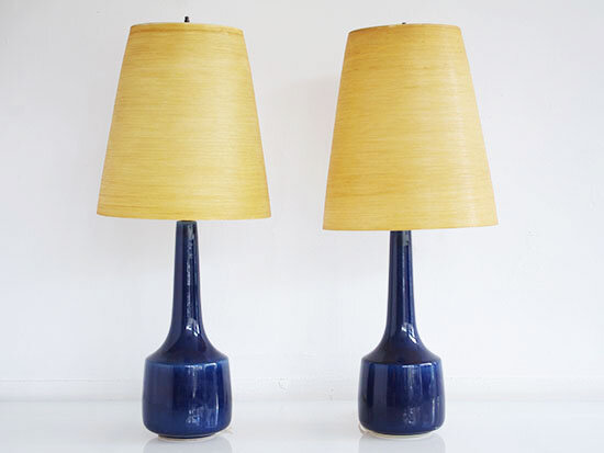Pair Bostlund Ceramic Table Lamps