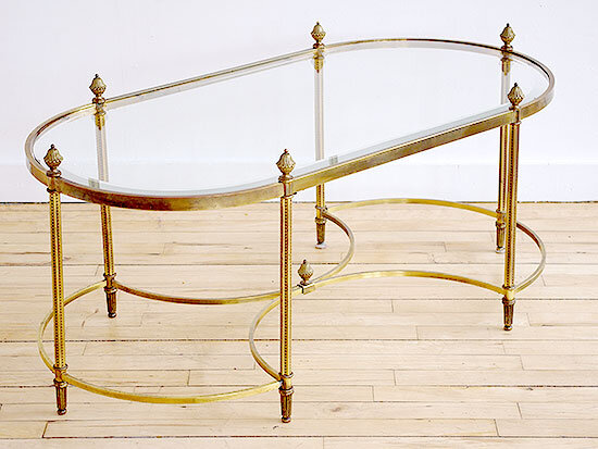 Labarge Brass and Metal Coffee Table