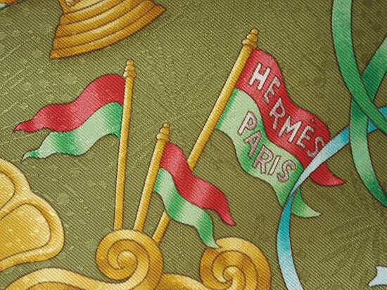 Hermes Silk Scarf in Red