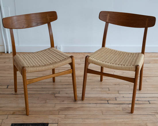Set of Six Hans Wegner CH-23 Dining Chairs