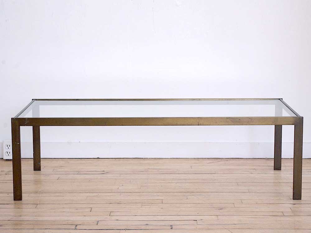 Pace Antique Brass Coffee Table