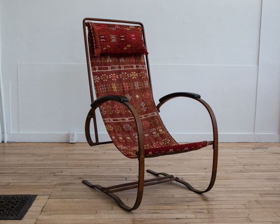 Art Deco Metal Sling Chair