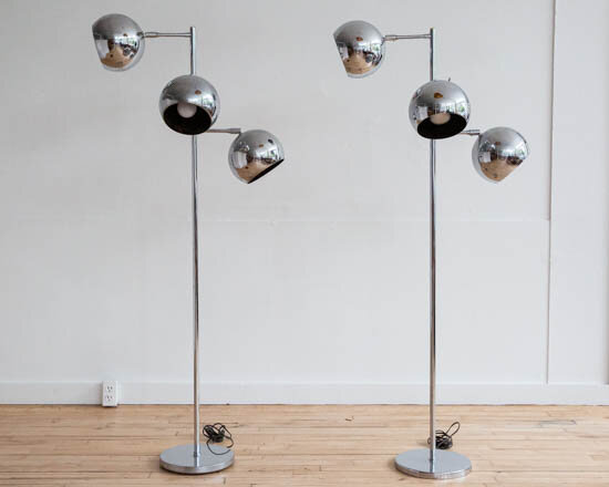Koch + Lowy Ball Floor Lamps