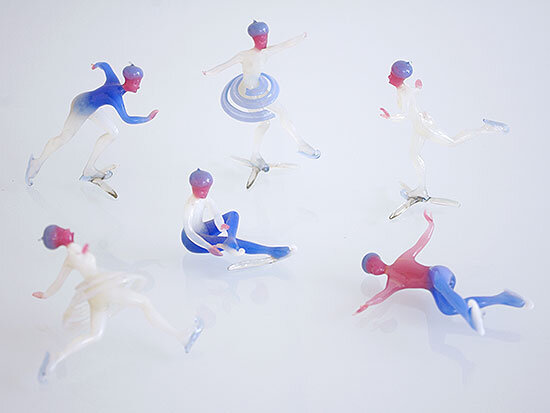 Bimini Murano Glass Skaters