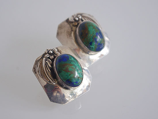 Silver and Amazonite Earrings