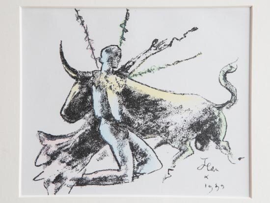 Lithograph Print by Jean Cocteau from Mourlot Press