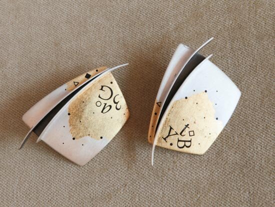 Robert Pfuelb Graffiti Earrings