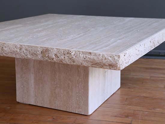 Roche Bobois Travertine Coffee Table