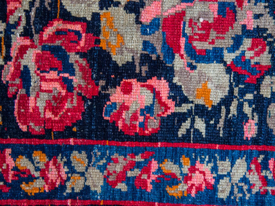 Antique Rose Kilim Carpet