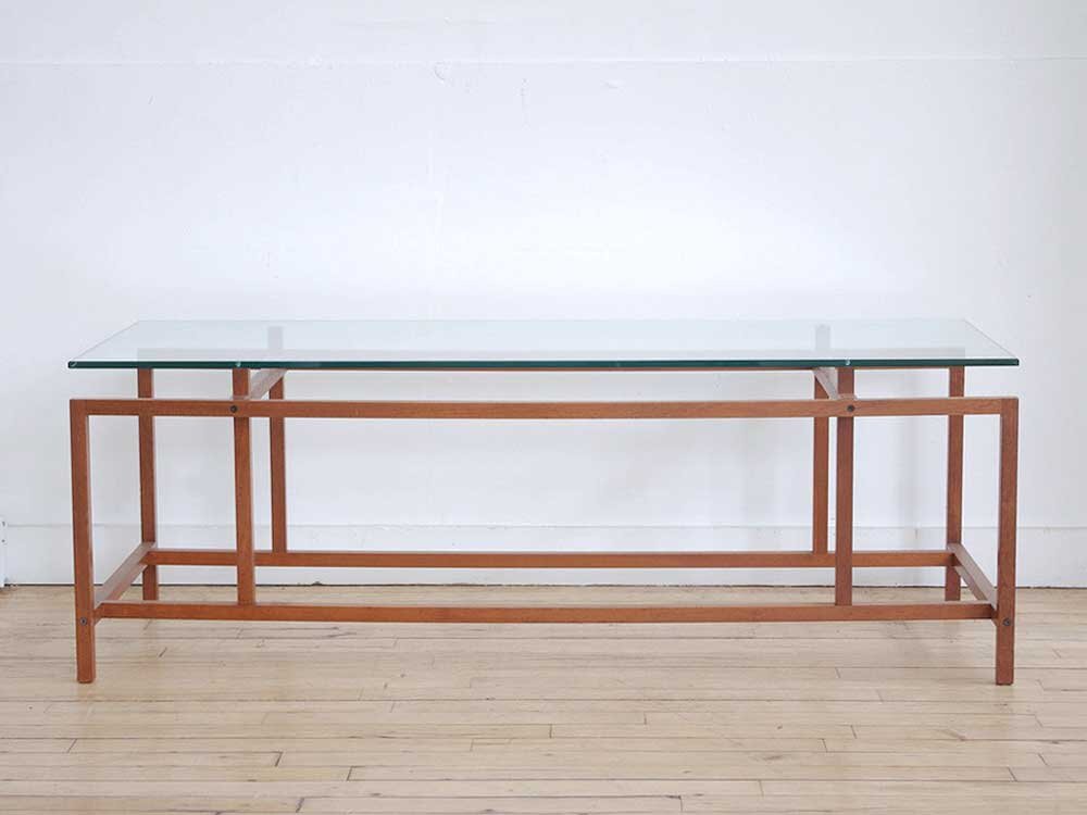 Komfort Teak and Glass Coffee Table