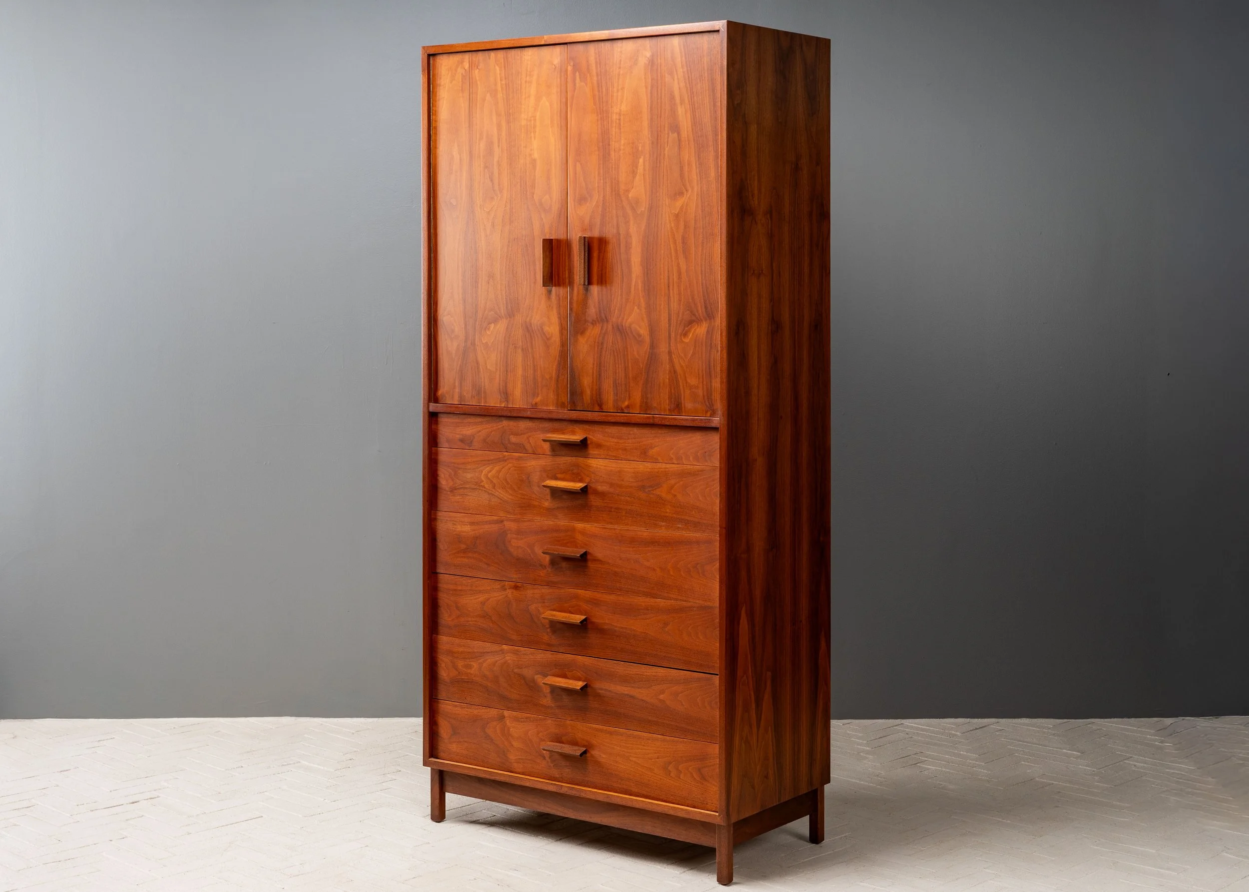 Richard Artschwager Walnut Highboy