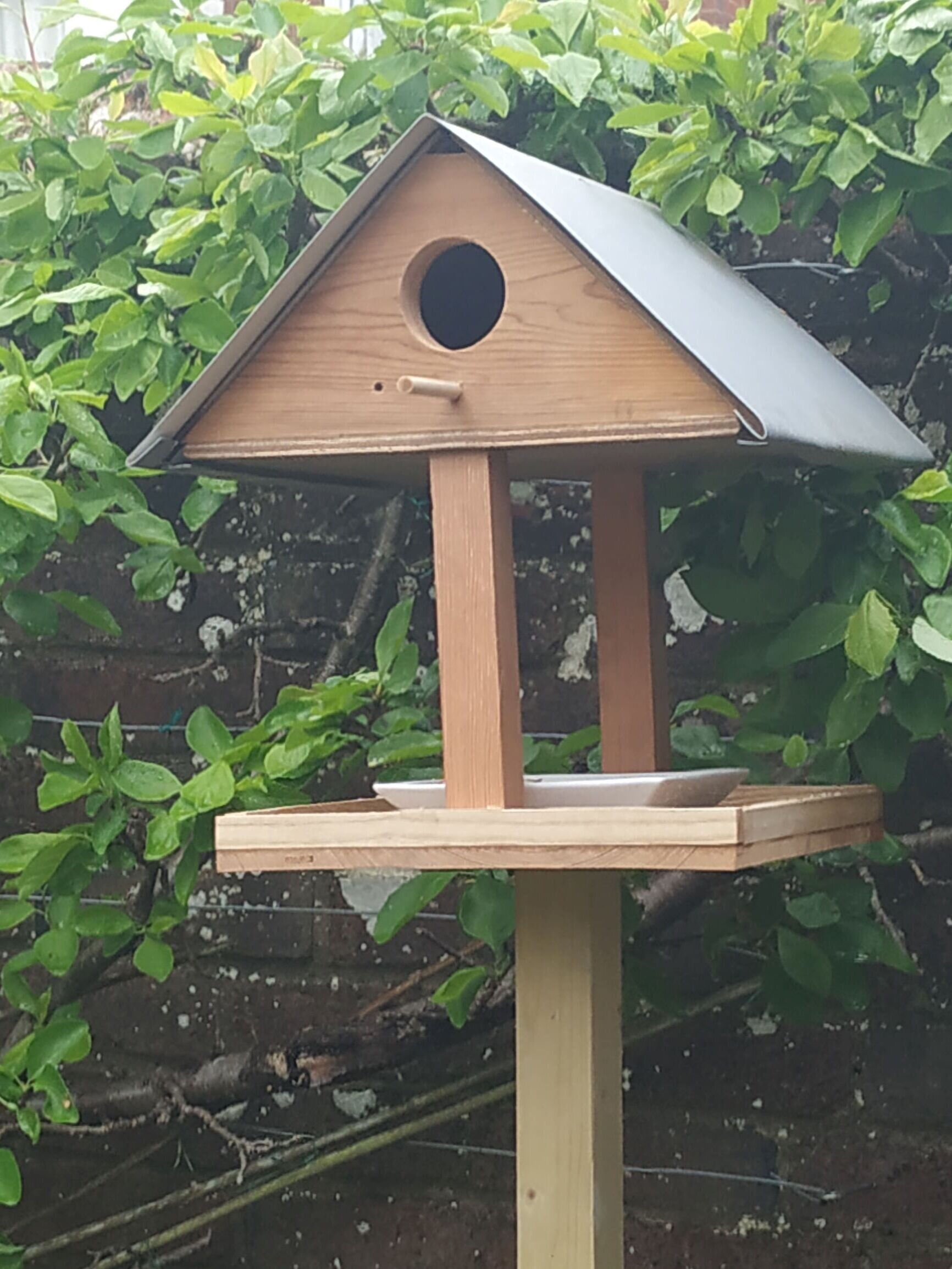 Bird Table made by Thomas Agomber & his dad, Egbert Road