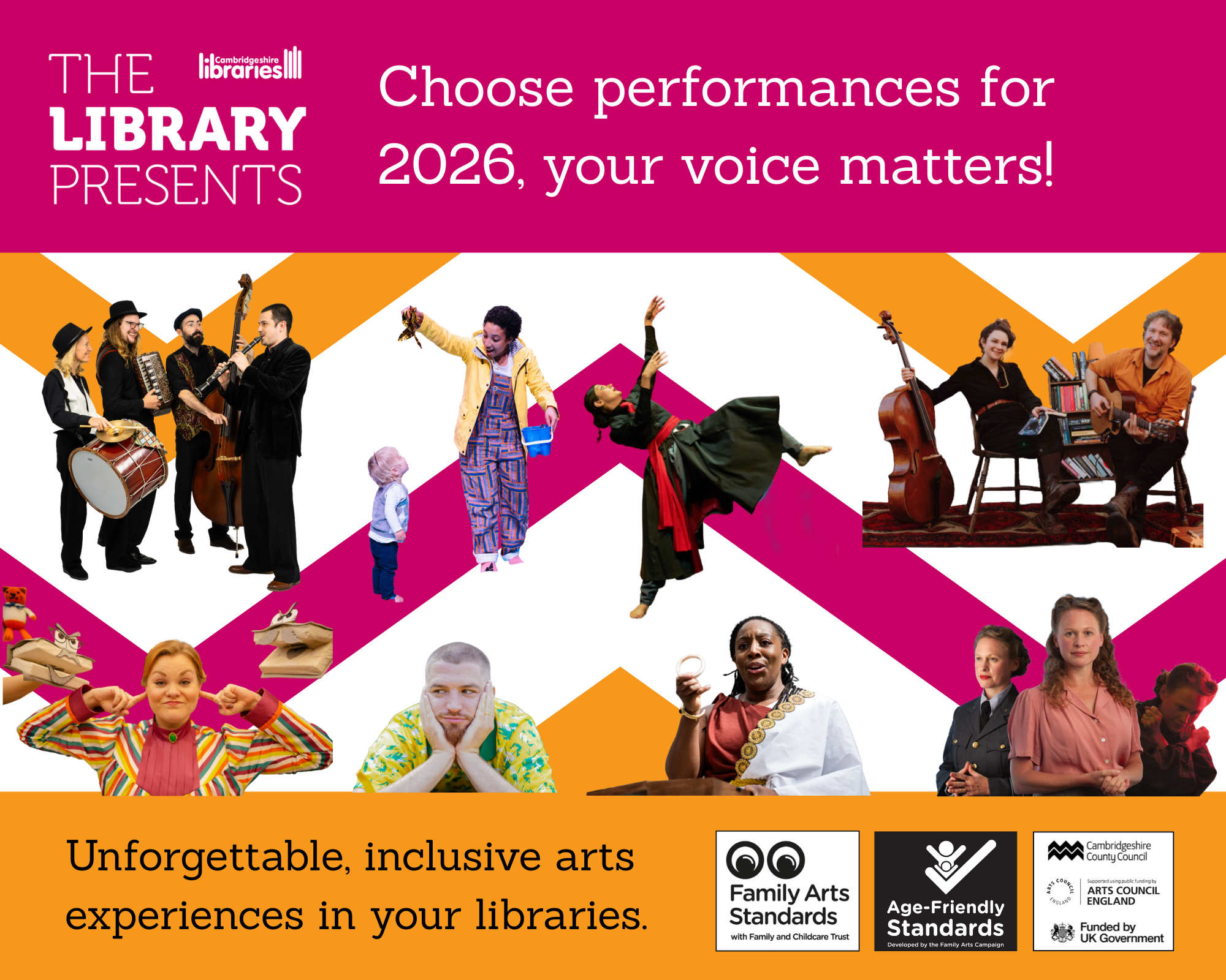 Your voice matters - Choose performances for the coming year in your libraries.
