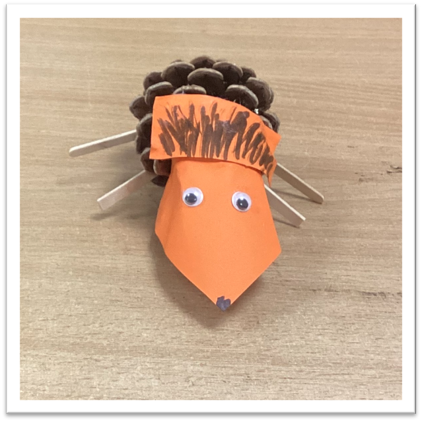 Hedgehog Pinecone Craft