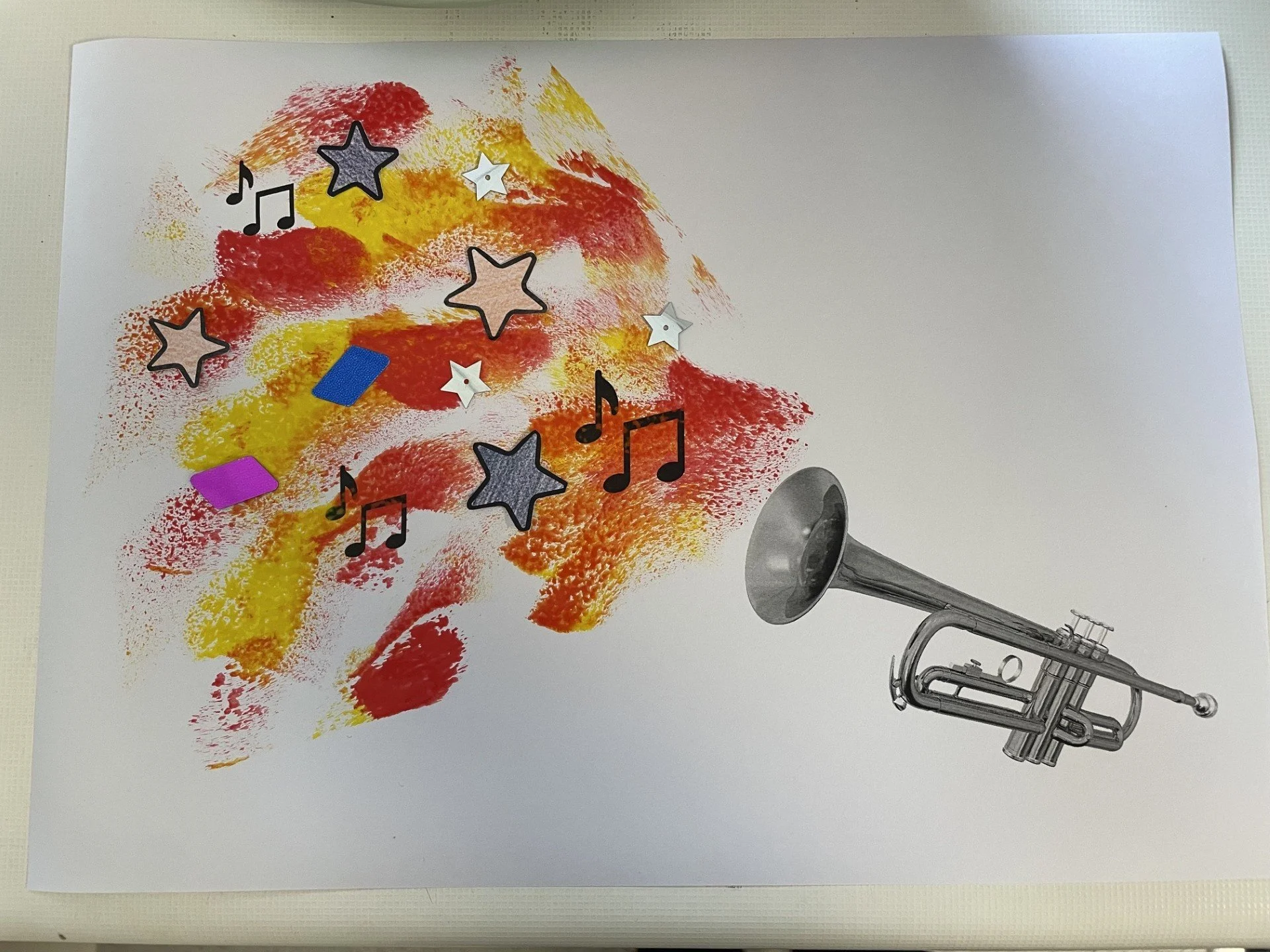 Art - Trumpet sound in colour
