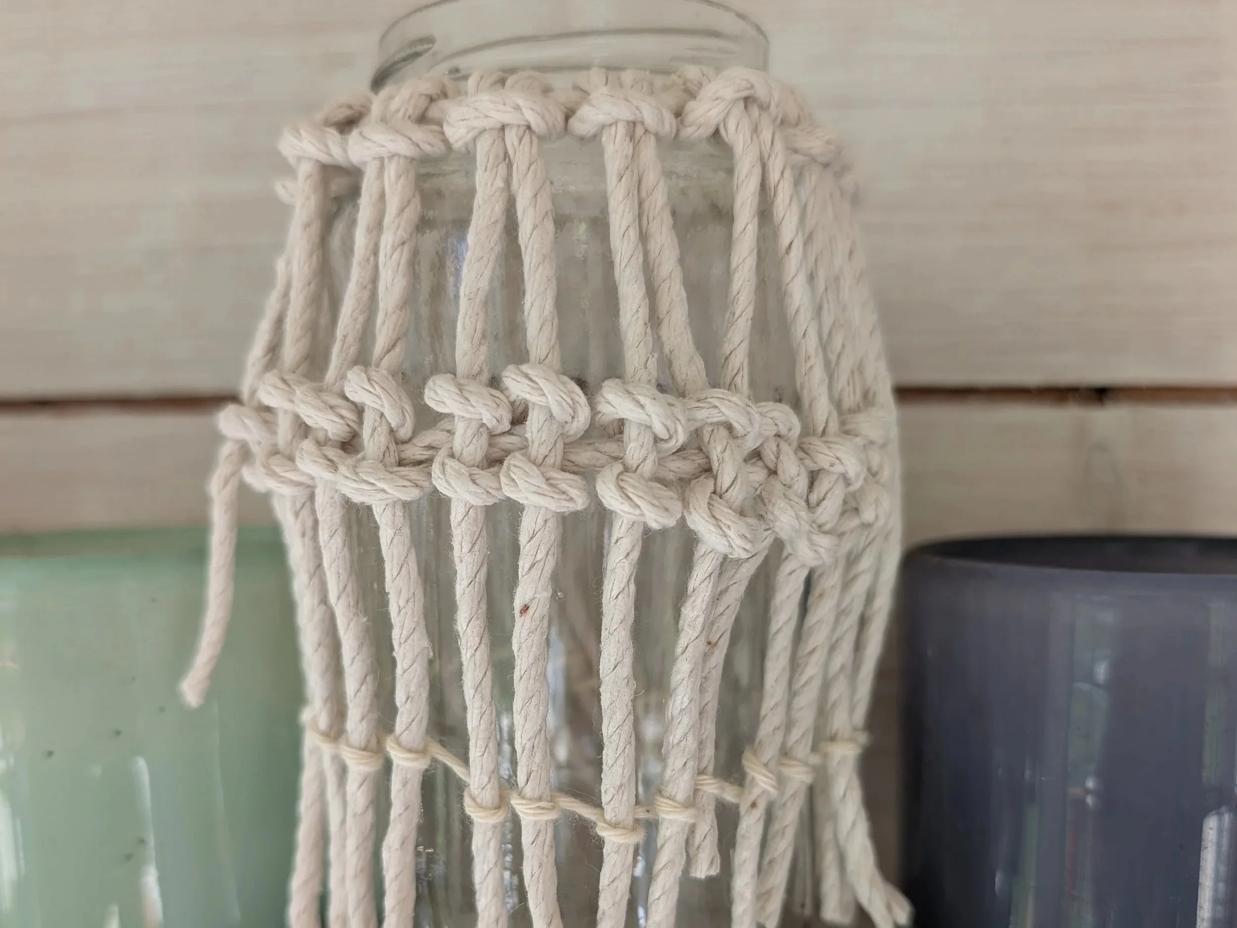 Macrame Memory Jars