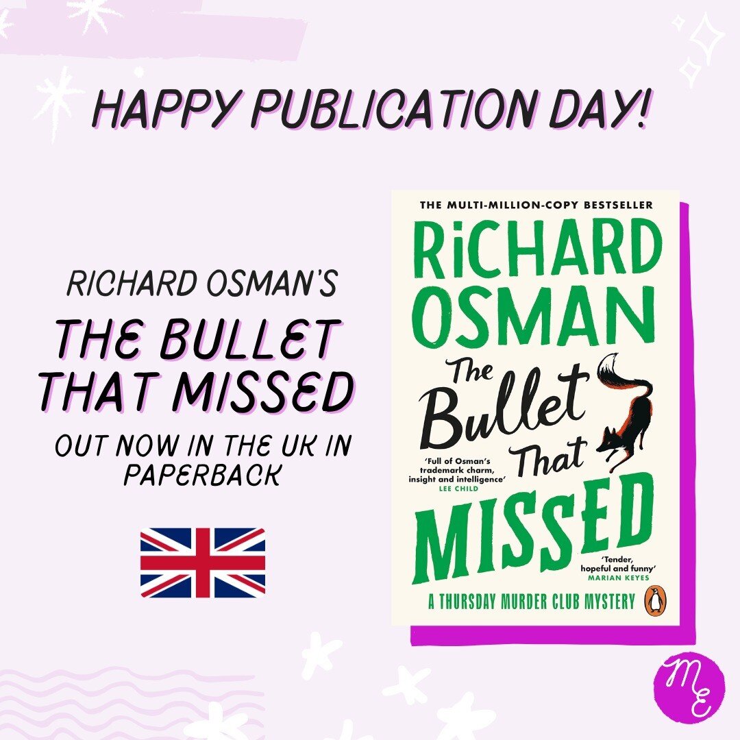 Happy UK publication day to 
@misterosman and #TheBulletThatMissed - now out in paperback!

🦊🦊🦊

It is an ordinary Thursday and things should finally be returning to normal.

Except trouble is never far away where the Thursday Murder Club is conce