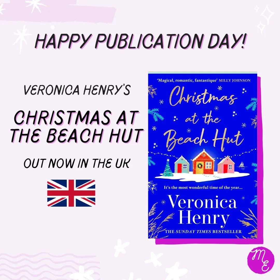 Happy UK publication day to Veronica Henry and her delightfully festive read, CHRISTMAS AT THE BEACH HUT! 🎉