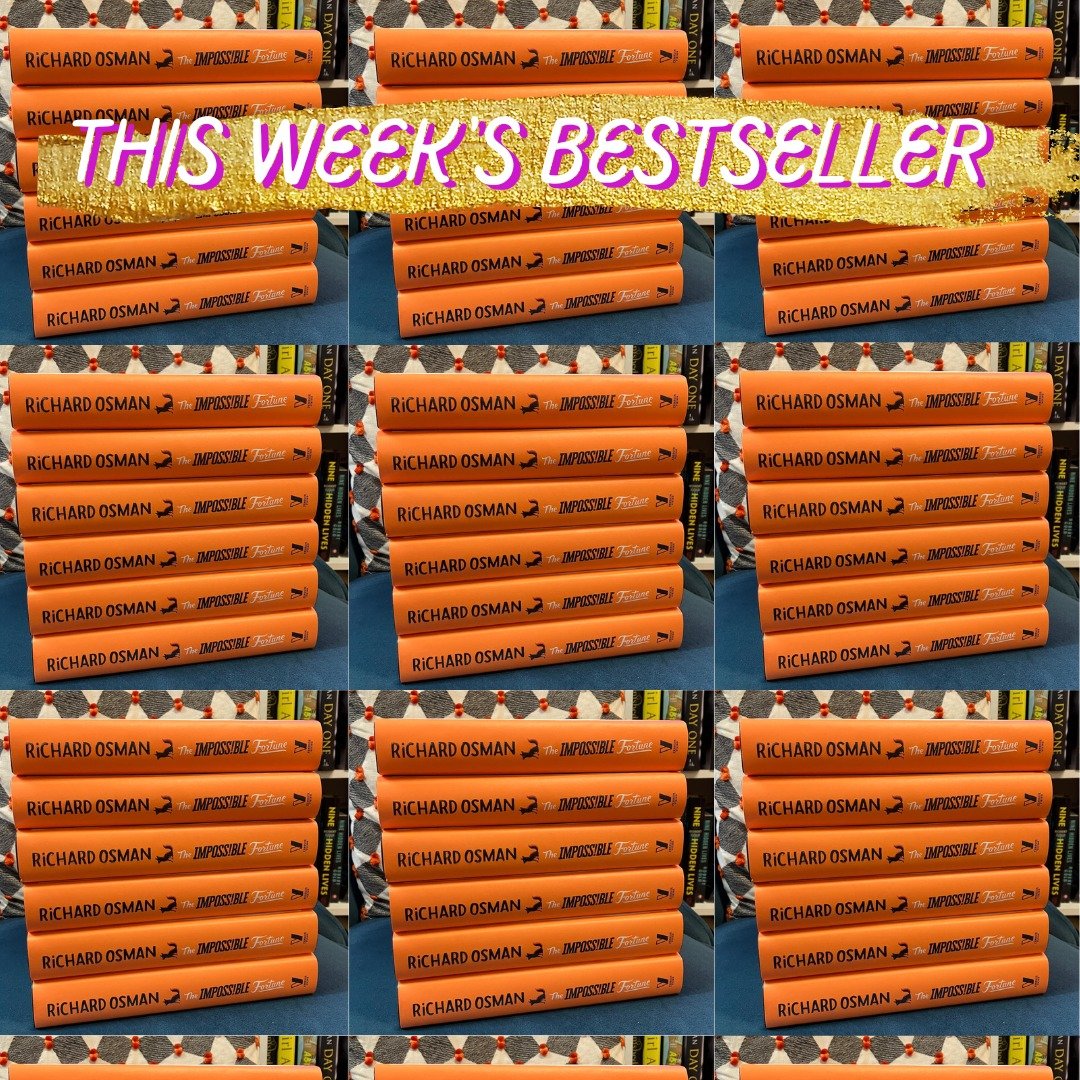 We&rsquo;re excited that @misterosman's THE IMPOSSIBLE FORTUNE is in week four of holding the No.2 Hardback Bestseller slot! 🌟

Congratulations, Richard! ✨