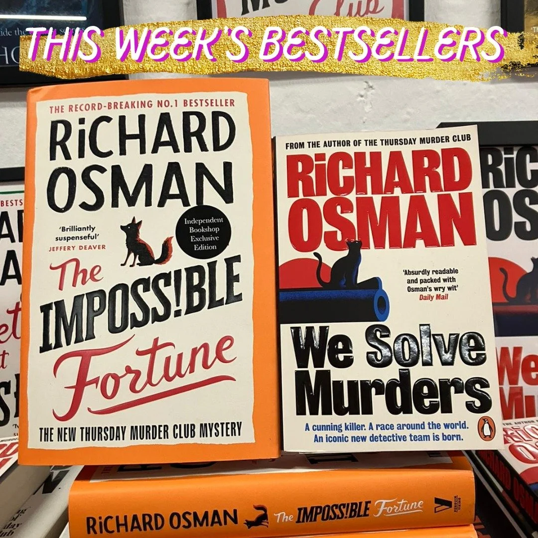 We&rsquo;re delighted that THE IMPOSSIBLE FORTUNE by @misterosman has reclaimed the No. 1 spot in the Sunday Times Hardback Bestseller list! 🦊 

Plus WE SOLVE MURDERS is at No. 8 in the Sunday Times Paperback Bestseller list! 🐈&zwj;⬛

Congratulatio