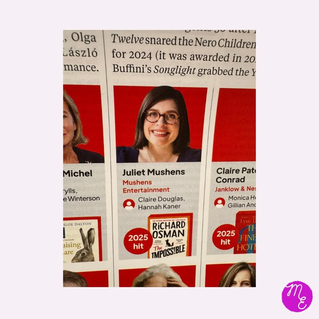Juliet Mushens is featured in The Bookseller&rsquo;s inaugural Agents 30 list! ⚡️⚡️⚡️

They also analysed the top 10 agencies in the UK based on the TCM value of their clients in 2025 - Mushens Entertainment features at number 6! 🍾

https://www.mush