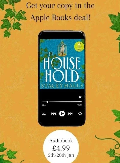 The Household by @staceyhallsauthor has been selected for an audio promotion on Apple and the audiobook will be priced at &pound;4.99 from now until 20th January!