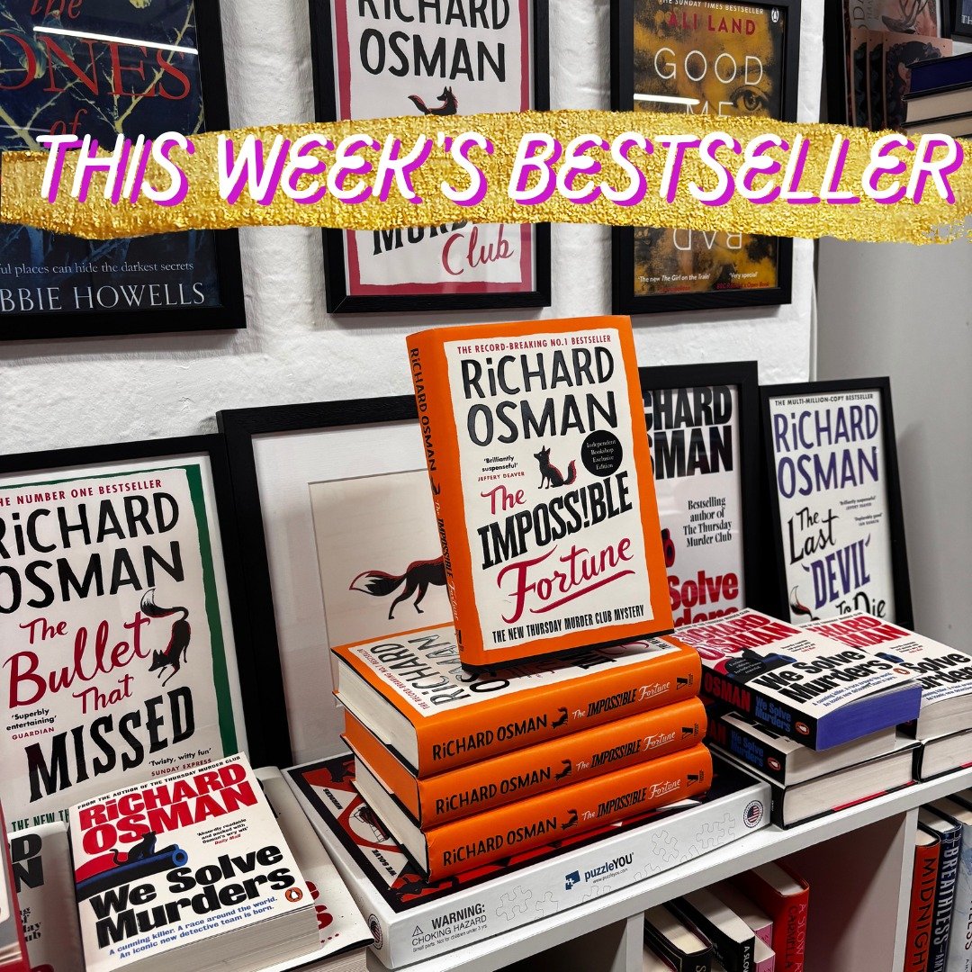 Congratulations to @misterosman who is at number 8 this week in the Sunday Times hardback bestseller chart with THE IMPOSSIBLE FORTUNE! We&rsquo;re delighted to see it spend another week in the Top 10.🥳
