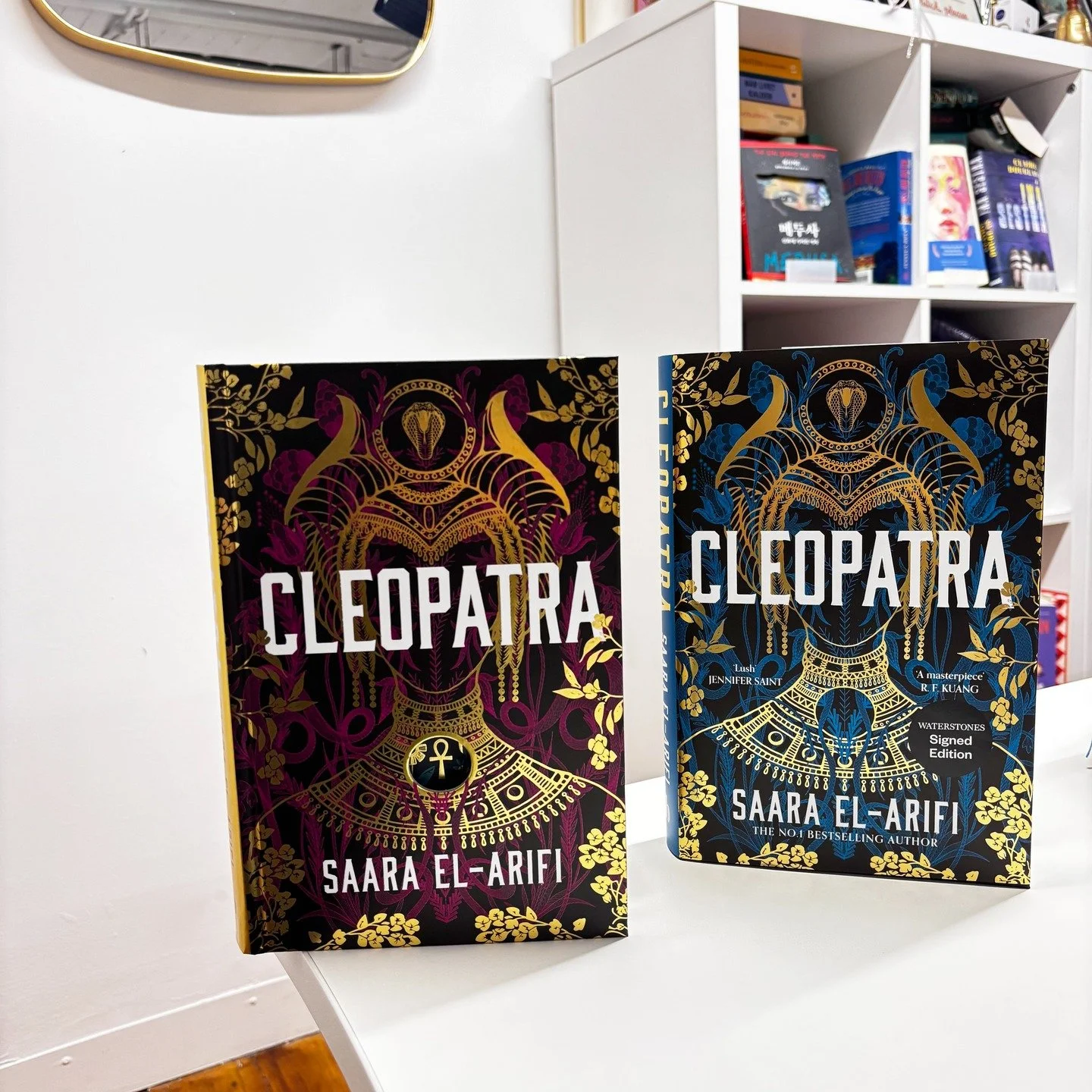 Waterstones and Illumicrate special editions of CLEOPATRA by @saaraelarifi 😍 Publishing on 26th February!