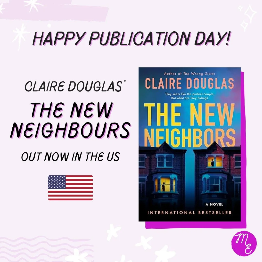 Happy US publication day to internationally bestselling @clairedouglasauthor and her brand new novel, THE NEW NEIGHBOURS! 🎉