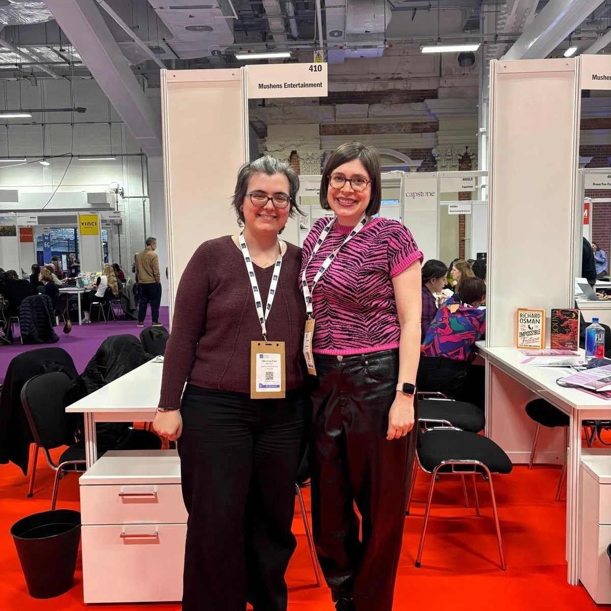 Last week, the Mushens Entertainment team attended the 2026 London Book Fair, in what will be the Olympia venue&rsquo;s final outing.

Juliet, Rachel, Maria, Alba and Catriona took a staggering 91 meetings between them with publishers from 25 differe