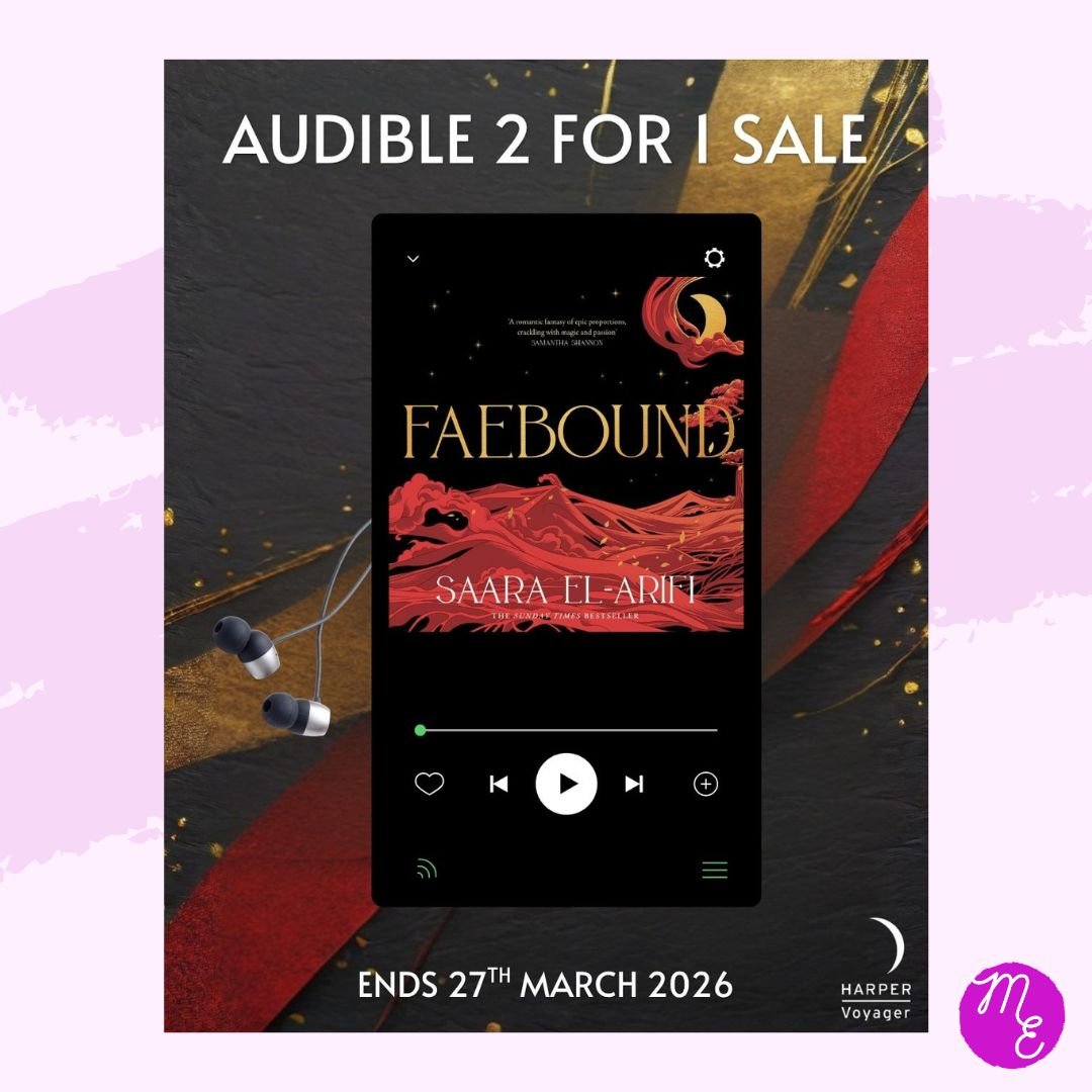 Audible have selected @saaraelarifi's FAEBOUND and CURSEBOUND for their 2 for 1 credit audiobook sale, running from 17th - 27th March.

For this limited time, Audible subscribers will be able to redeem one credit to access two audiobooks instead of j
