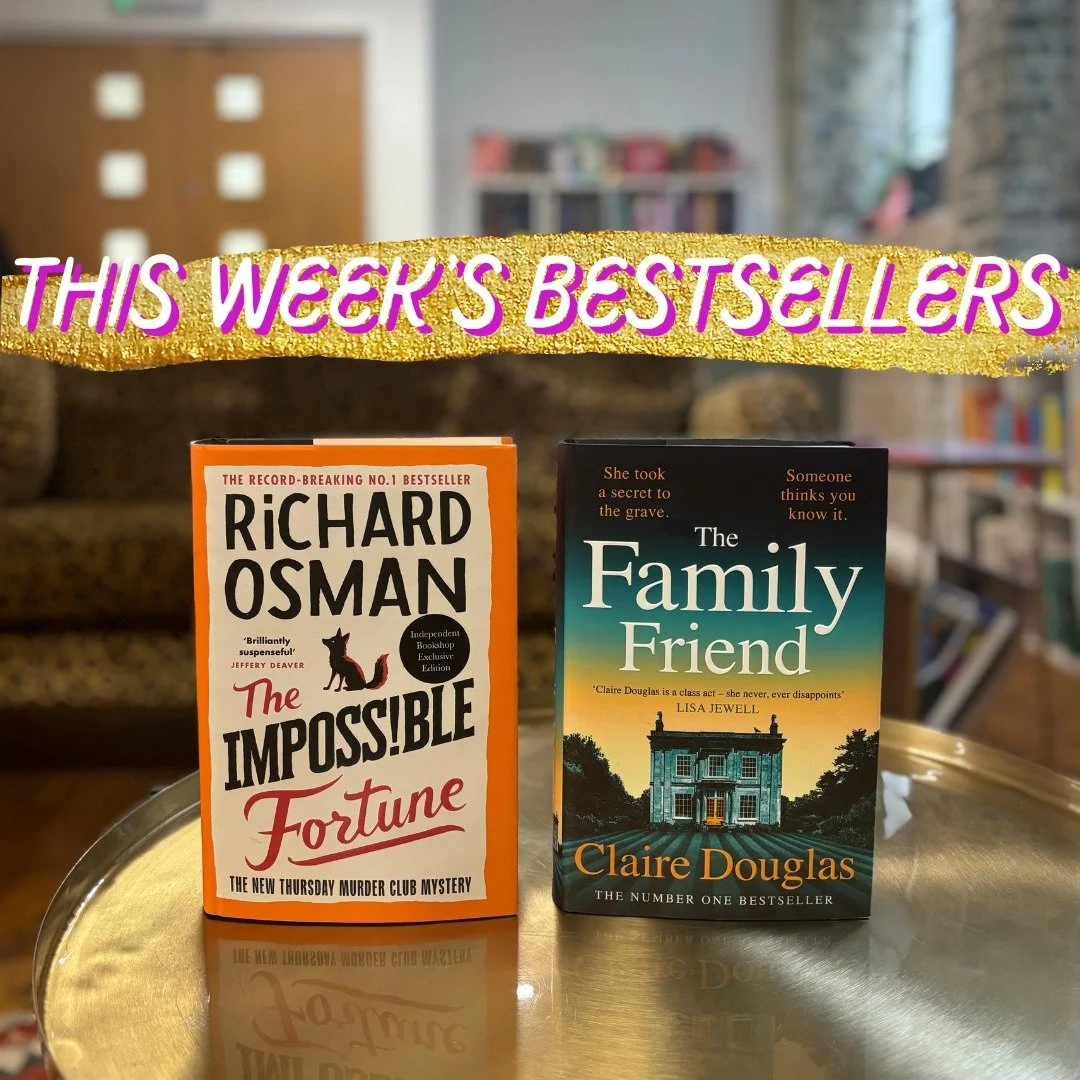 Congratulations to @clairedouglasauthor who is at #3 for a second week with THE FAMILY FRIEND and @misterosman who is at #12 in the Sunday Times hardback chart with THE IMPOSSIBLE FORTUNE!🥳