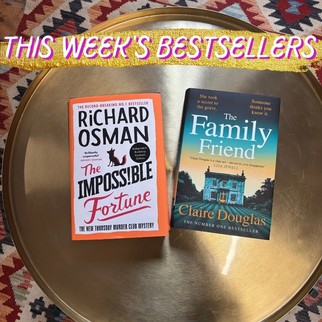 Congratulations to Claire Douglas and Richard Osman who remain in the Sunday Times hardback Top 20 with THE FAMILY FRIEND and THE IMPOSSIBLE FORTUNE at #6 and #13 respectively!🎉