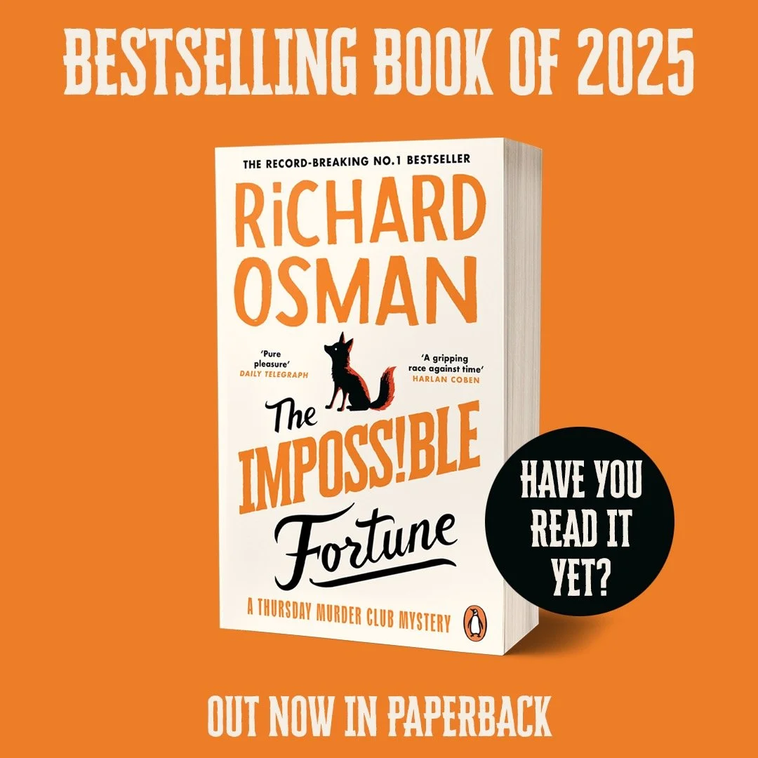 THE IMPOSS!BLE FORTUNE &ndash;&nbsp;Richard Osman's bestselling book of 2025 &ndash; is now available in paperback @misterosman