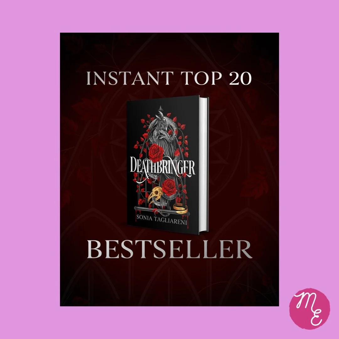 In case you missed it &ndash; @sonia.tagliareni hit the UK bestseller charts with her phenomenal DEATHBRINGER. 

Available now in the UK in Hardback, ebook and audio. 

Publishing in the US on May 19. 🎉